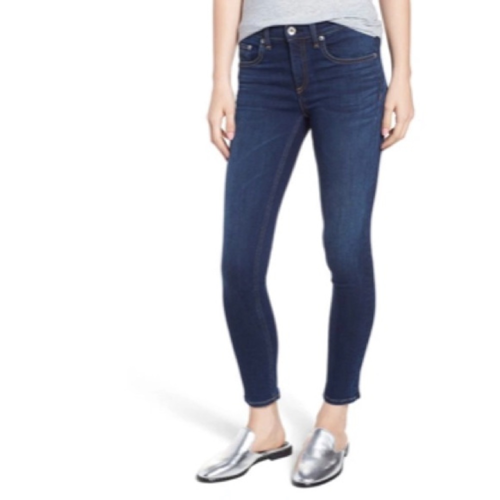 Rag & Bone Cate Skinny Ankle Jeans in Bloo Moon Wash Style W1526K089BMO - Picture 1 of 10
